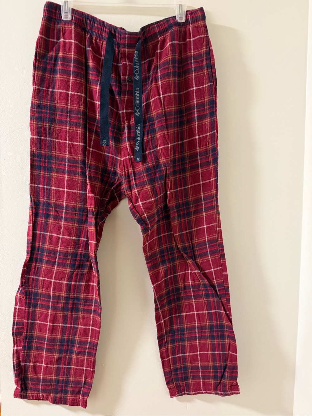 Columbia Men’s Red Plaid Jogger Pants